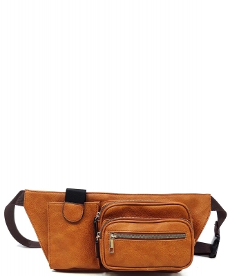 Fashion Fanny Bag Waist Bag AD1480 COGNAC